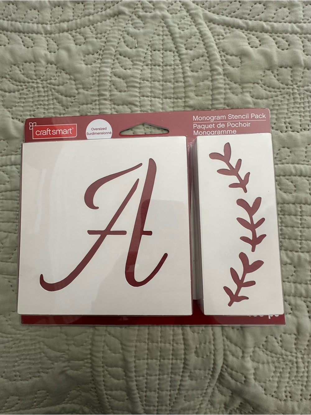 Craft Smart Monogram Stencil Pack - 108 Pc- Upper/ Lower Case - Print & Cursive